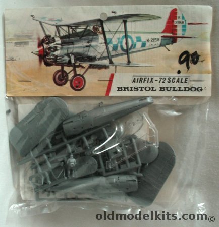 Airfix 1/72 Bristol Bulldog Bagged, 135 plastic model kit